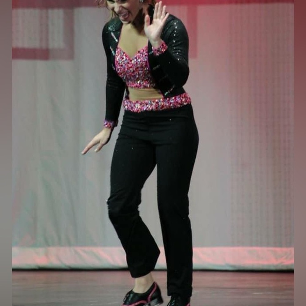 Pink and Black Tuxedo Tap Costume